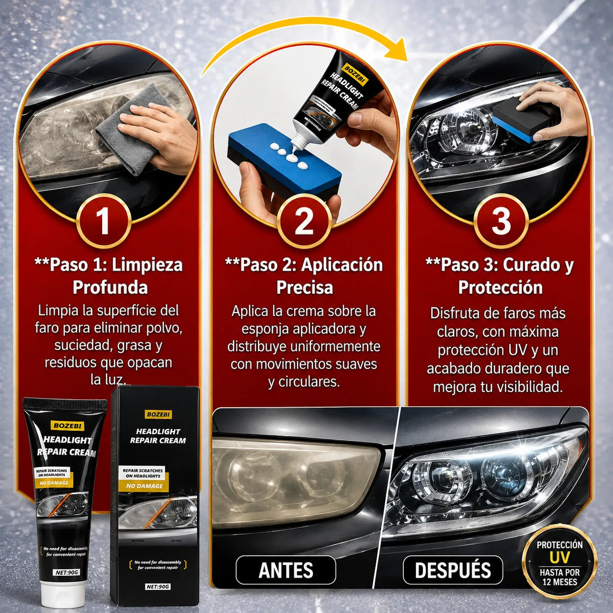 Crystal Light™ | Restaurador de Faros