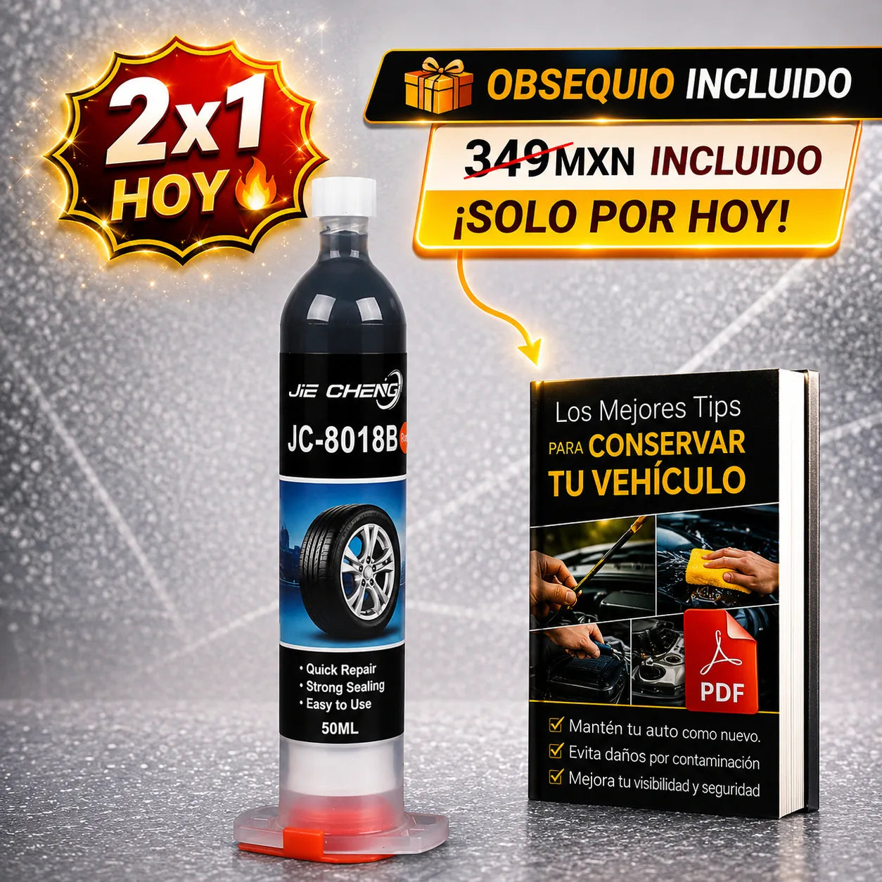 TireFix™ | Reparador de Llantas en Minutos