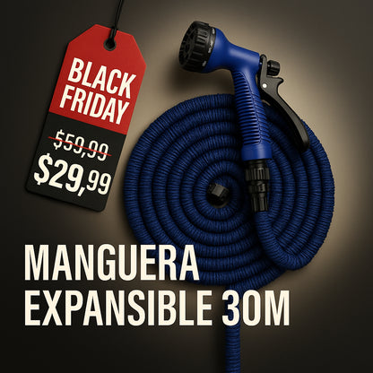 HydroFlex Pro™ | Manguera Expandible de 30 Metros